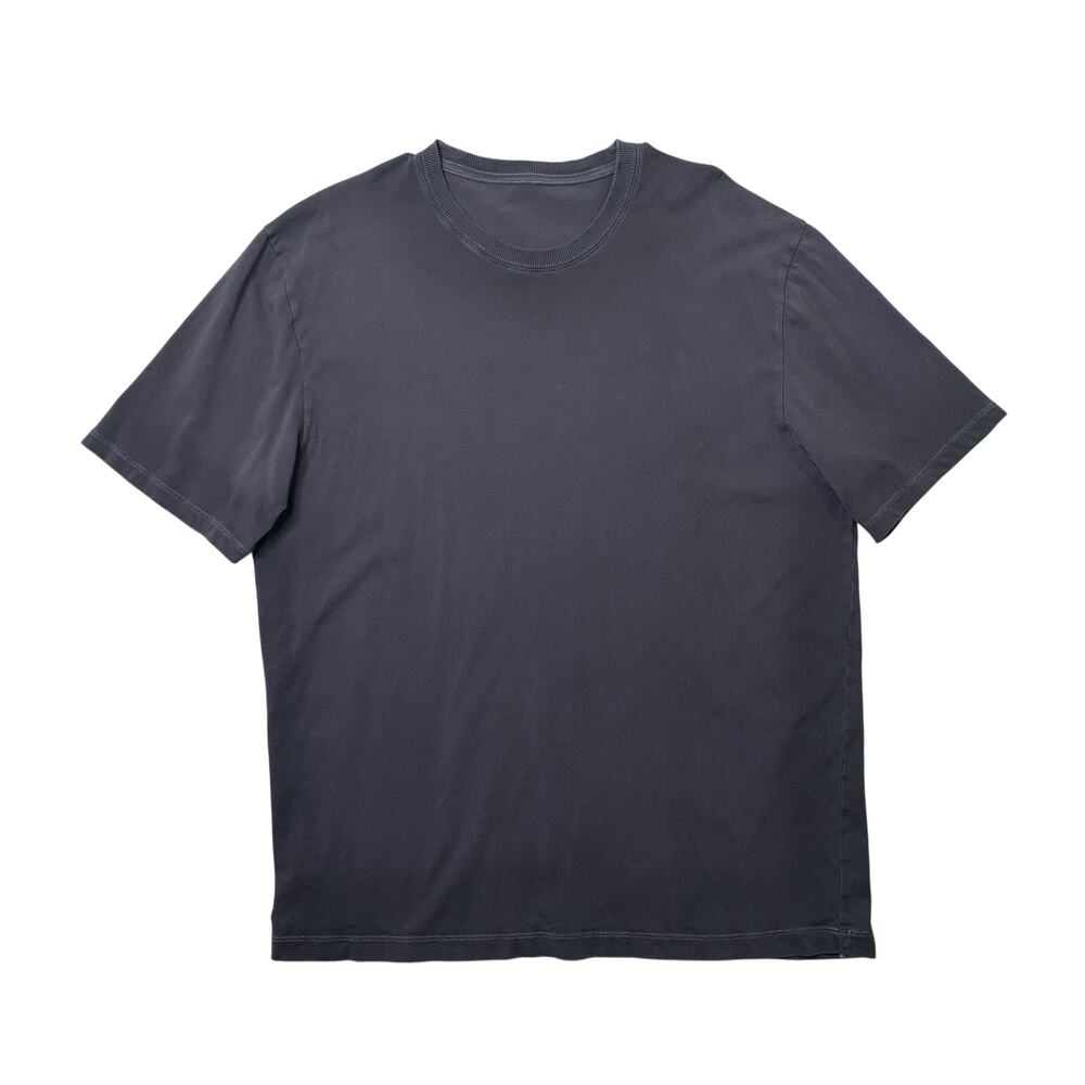 Lululemon T Shirt Mens XL Faded Navy Heavyweight Cotton Jersey Short Sleeve
